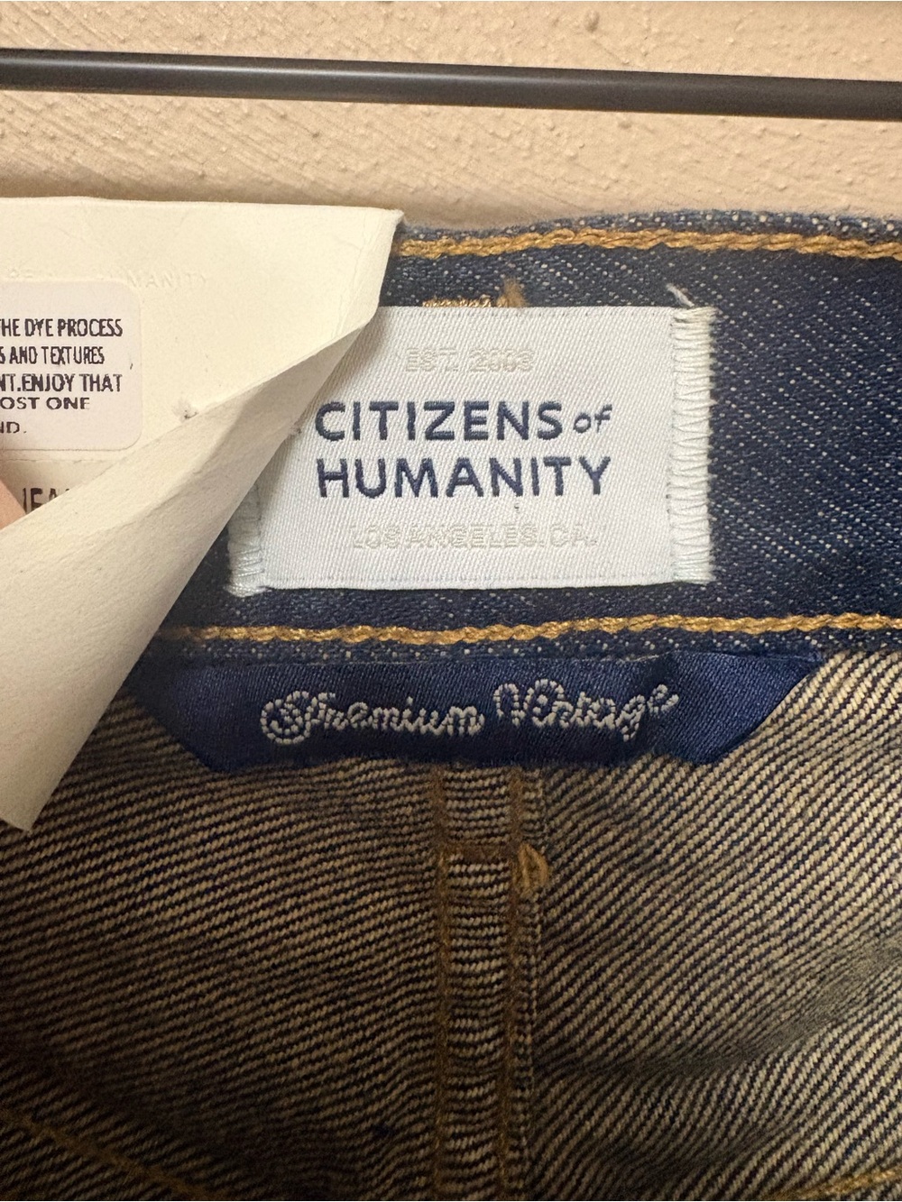Citizens of Humanity Horseshoe Jean in Bravo Dark Wash Denim Size 23 NWT New - Picture 12 of 14